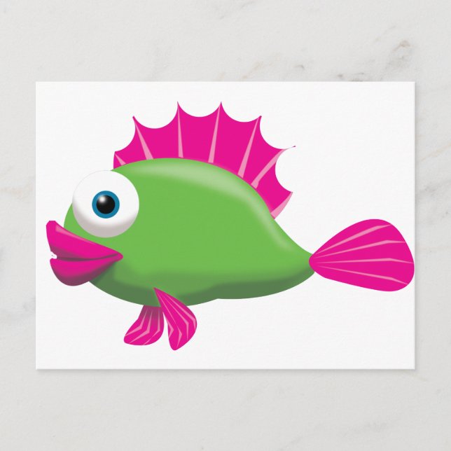 POSTAL PESCADO VERDE (Anverso)