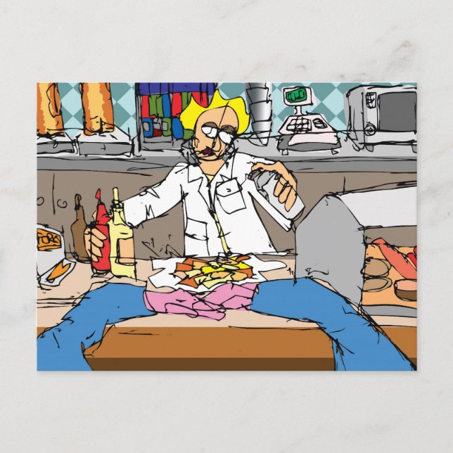 Postal Pescado y chile (Anverso)