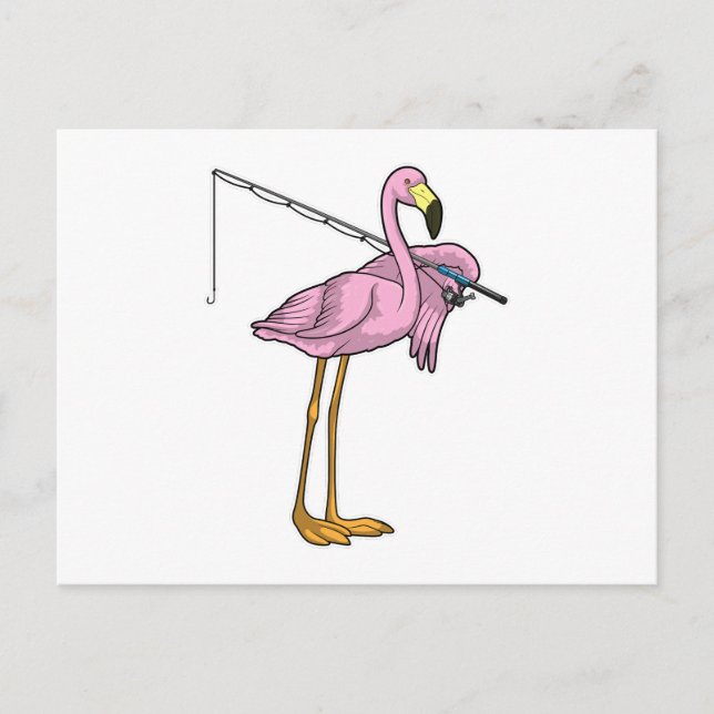 Postal Pescador Flamingo (Anverso)