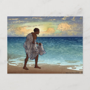 Postal Pescador hawaiano - Charles William Bartlett