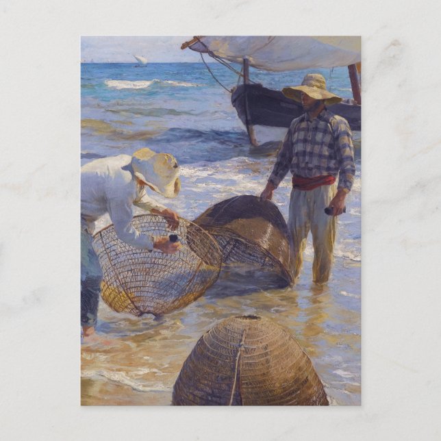 Postal Pescador valenciano - Joaquín Sorolla