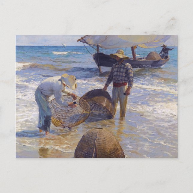 Postal Pescador valenciano - Joaquín Sorolla (Anverso)