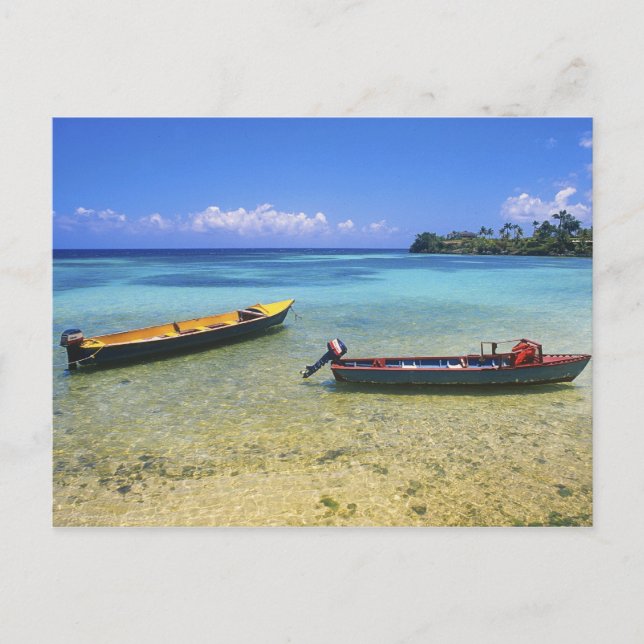 Postal Pescadores, Boston Beach, Port Antonio, (Anverso)