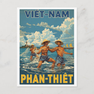 Postal Pescadores de Phan Thiết Vintage
