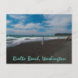 Postal Pescadores de surf Rialto Beach, Washington
