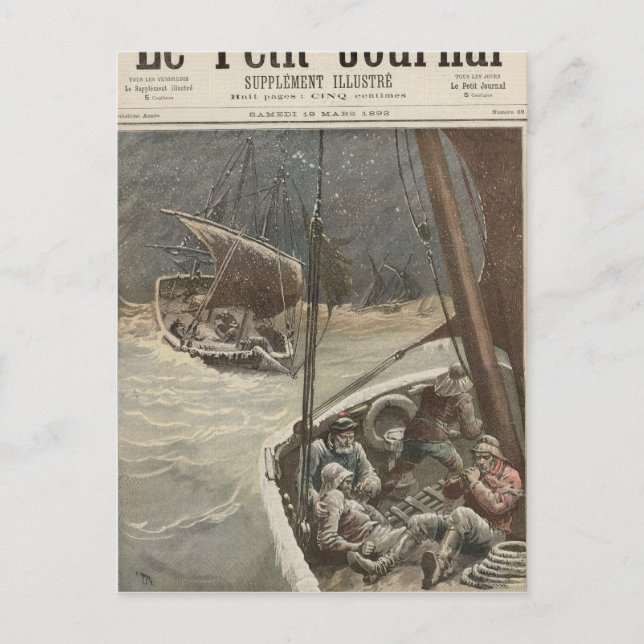Postal Pescadores de Terranova (Anverso)