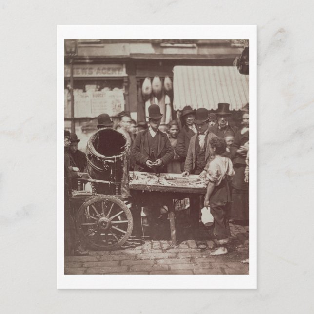 Postal Pescados baratos de St Giles, a partir de la 'vida (Anverso)