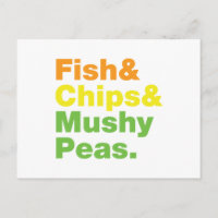 Pescados y chuletas y guisantes.