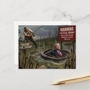 Postal Pescar a Trump en el Pantano Proceda Bajo Su Propi