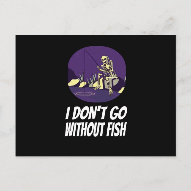 Postal Pescar No Me Dormiré Sin Pescado (Anverso)