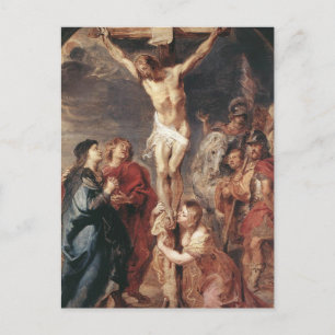 Postal Peter Paul Rubens - Cristo en la cruz