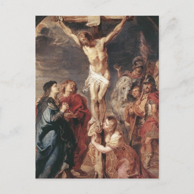 Postal Peter Paul Rubens - Cristo en la cruz (Anverso)
