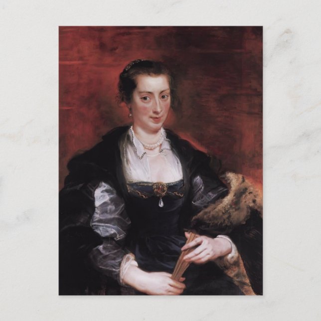 Postal Peter Paul Rubens- Isabella Brandt, Primera Esposa (Anverso)