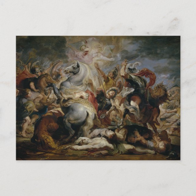 Postal Peter Paul Rubens - La muerte de Decius Mus (Anverso)