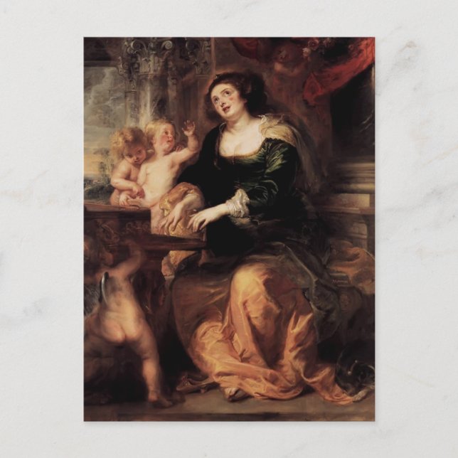 Postal Peter Paul Rubens- San Cecilia (Anverso)