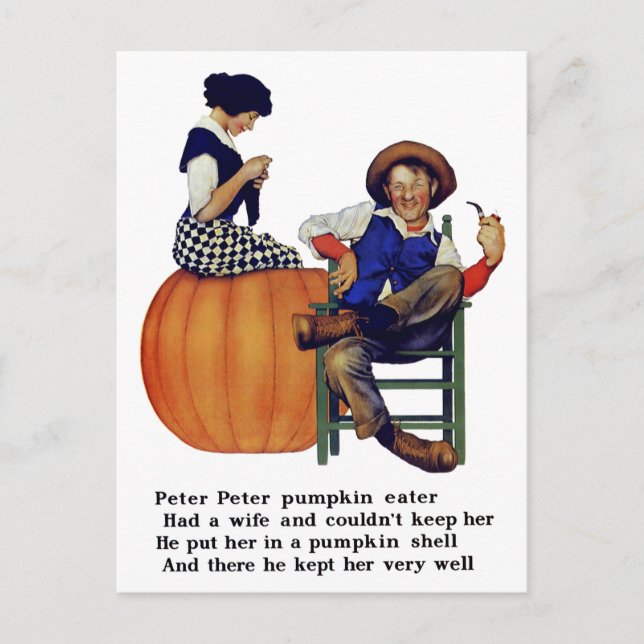 POSTAL PETER PETER PUMPKIN EATER (Anverso)