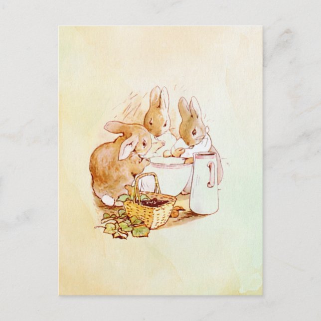 Postal Peter Rabbit Beatrix Potter (Anverso)