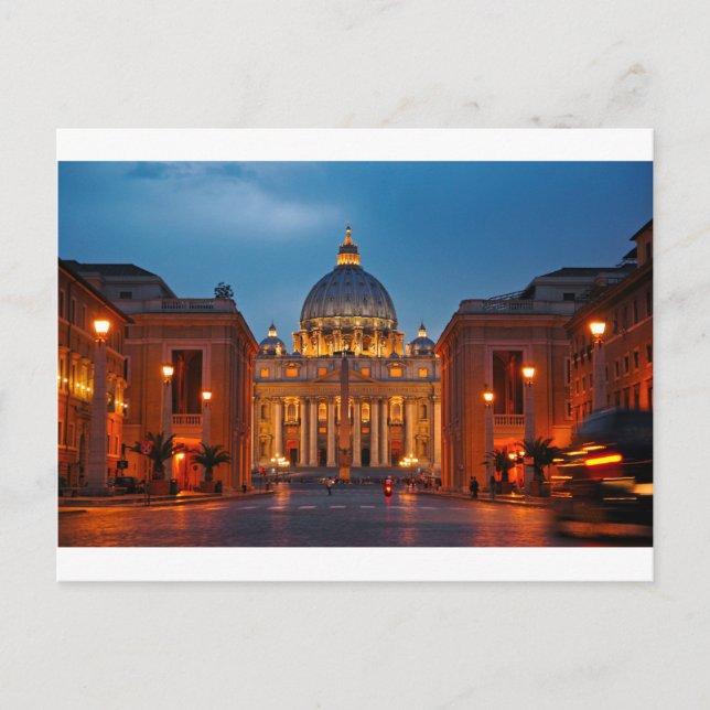 Postal Petersdom en Roma - Italien (Anverso)