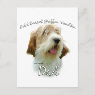 Postal Petit Basset Griffon Vend � en Dad 2
