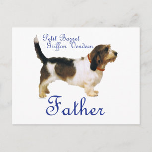 Postal Petit Basset Griffon Vendeen Padre