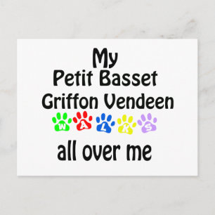 Postal Petit Basset Griffon Vendéen Walks Design