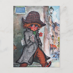 Postal Petit Poulbot Montmartre
