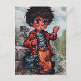 Postal Petit Poulbot stop