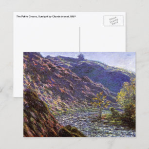 Postal Petite Creuse, Luz solar de Claude Monet