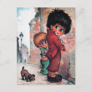 Postal Petits Poulbots Pipi