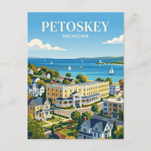 Postal Petoskey Michigan (Anverso)