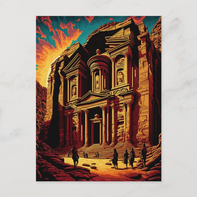 Postal Petra Jordan se maravilla del arte pop mundial (Anverso)