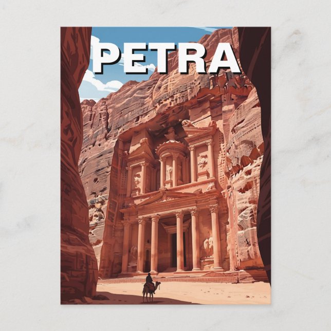 Postal Petra Jordan Travel (Anverso)