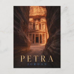 Postal Petra Jordania El Tesoro REALMS