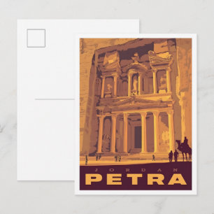 Postal Petra Jordania Viajes Antiguos