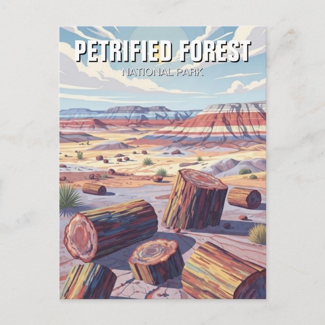Postal Petrified Forest National Park (Anverso)