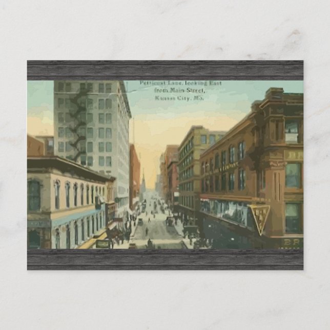 Postal Petticoat Lane, Kansas City, Vintage (Anverso)