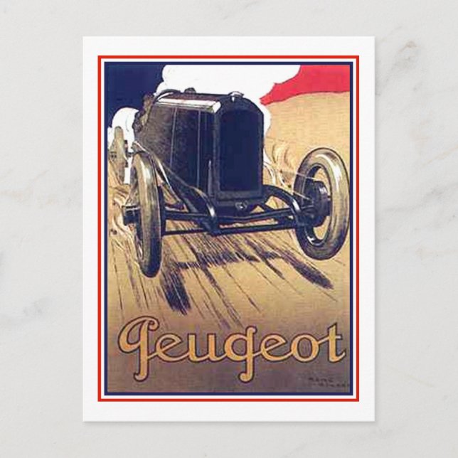 Postal Peugeot (Anverso)