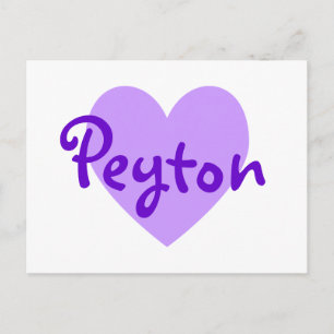 Postal Peyton en morado