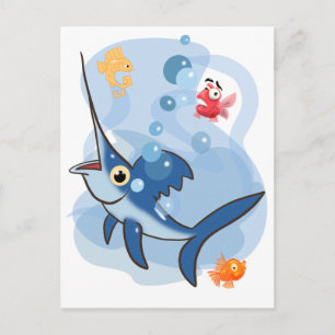 Postal Pez espada