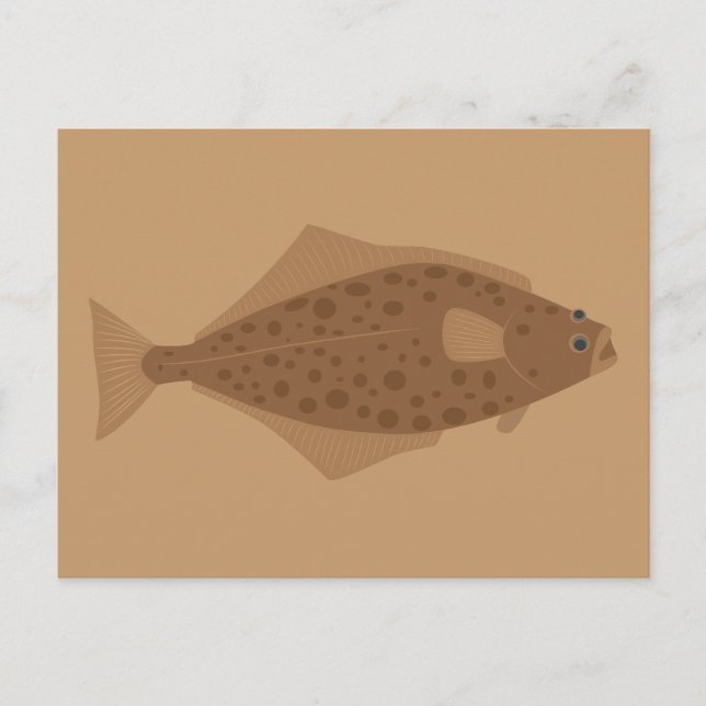 Postal Pez halibut (Anverso)