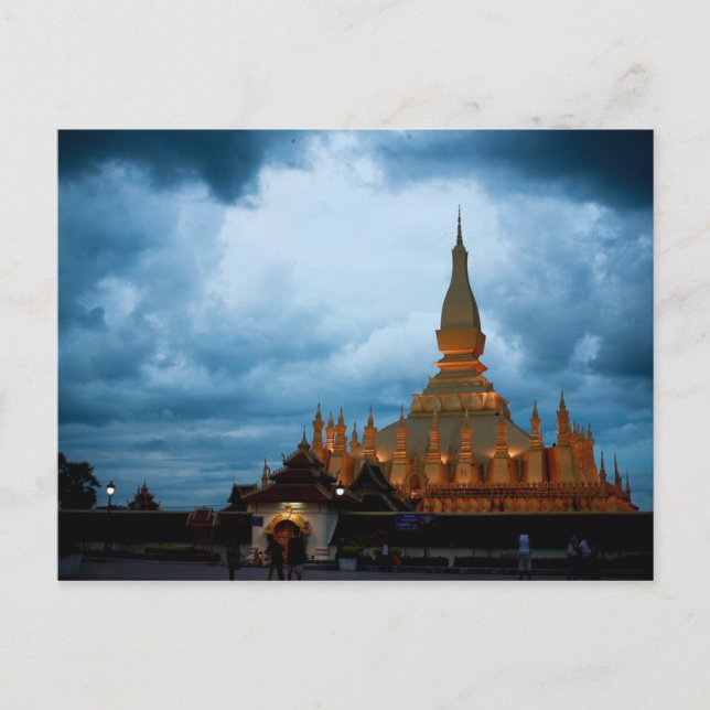 Postal Pha That Luang, Vientiane, Laos (Anverso)