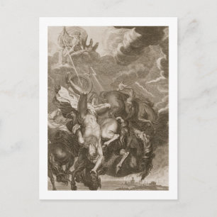 Postal Phaeton Struck down by Jupiter's Thunderbolt, 1731