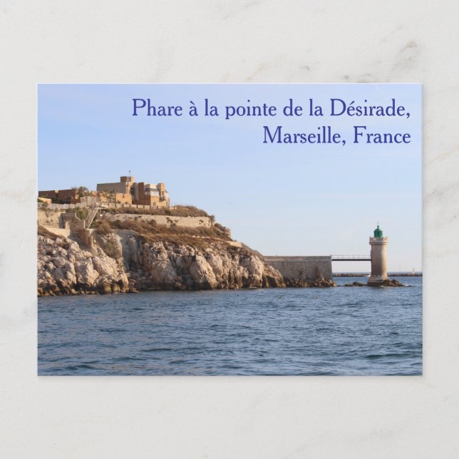Postal Phare à la pointe de la Désirade Postcard (Anverso)