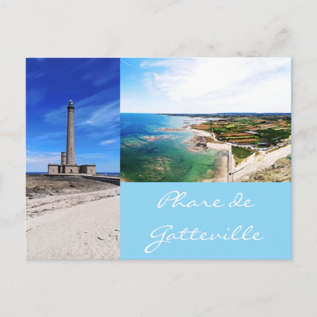 Postal Phare de Gatteville Normandie France (Anverso)