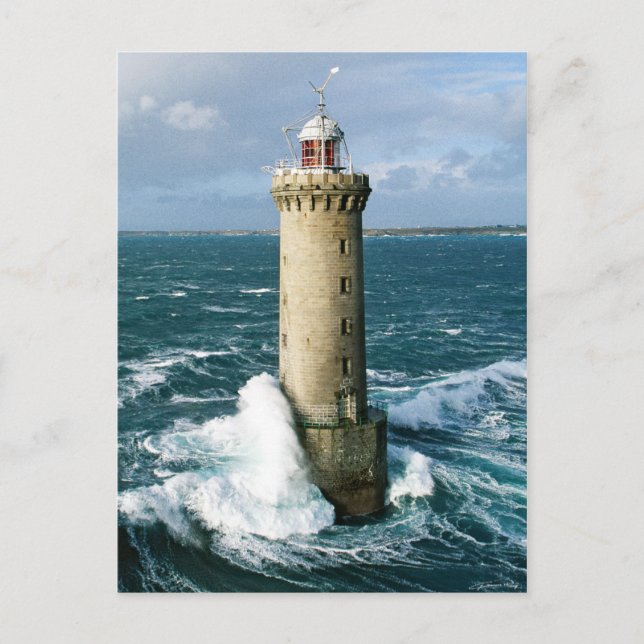 Postal Phare de Kéréon Finistère Francia (Anverso)