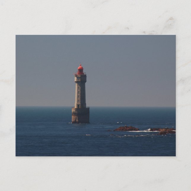 Postal Phare de la Jument Finistère Francia (Anverso)