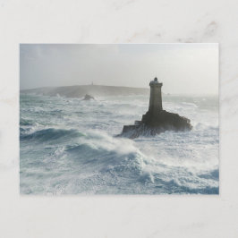 Postal Phare de la vieille Finistère Francia