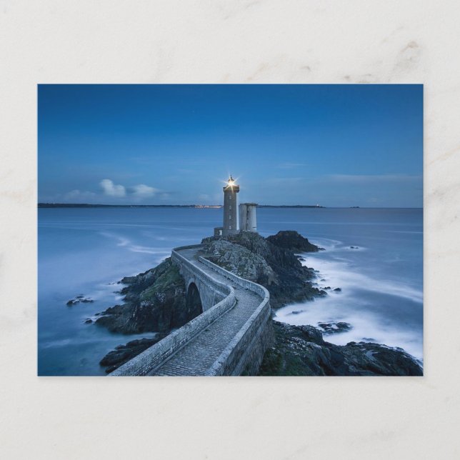 Postal Phare du Petit Minou Finistère Francia (Anverso)
