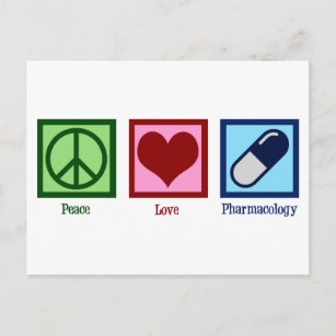 Postal Pharmocólogo Paz Amor Farmocología