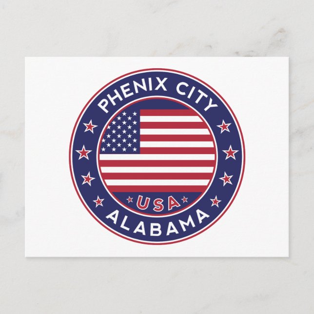 Postal Phenix, Alabama (Anverso)